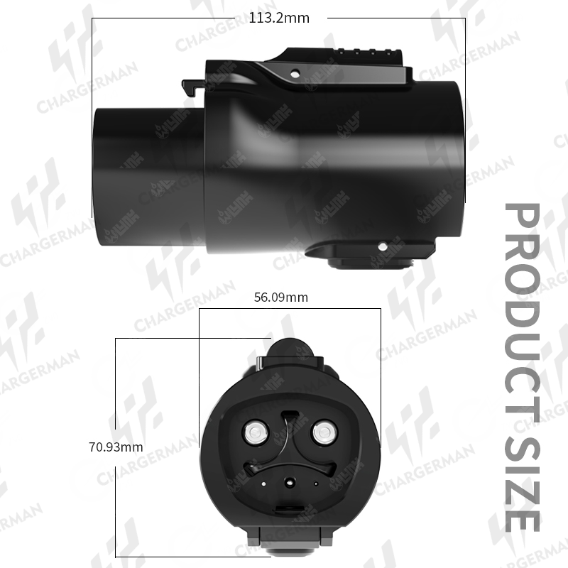 Chargerman NACS-GBT Adapter|AC|Black |for GBT car owners