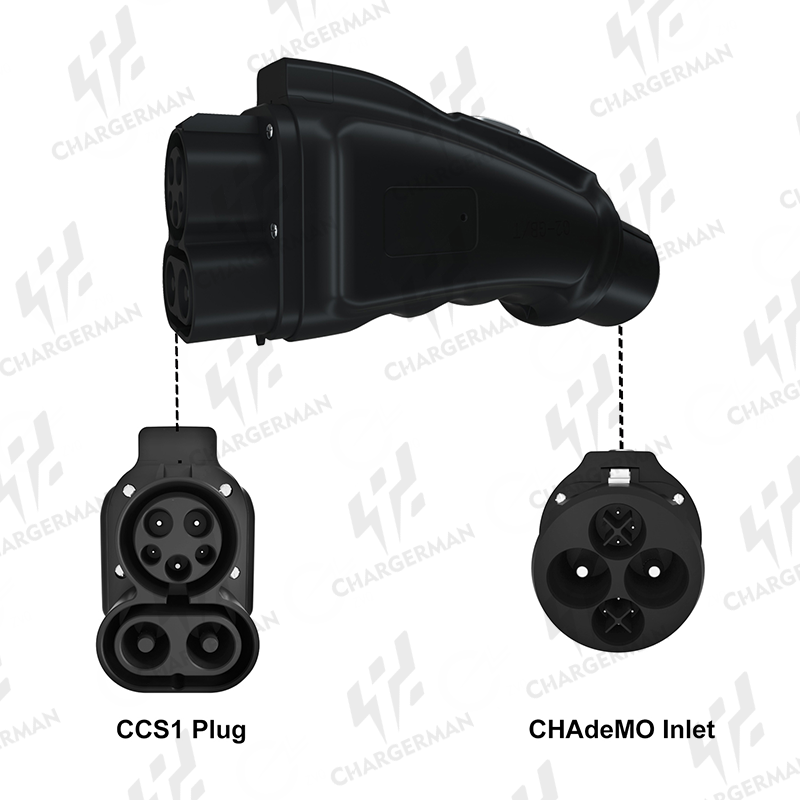 Chargerman CCS1 - CHAdeMO Adapter for EV owners who need versatile charging solutions.