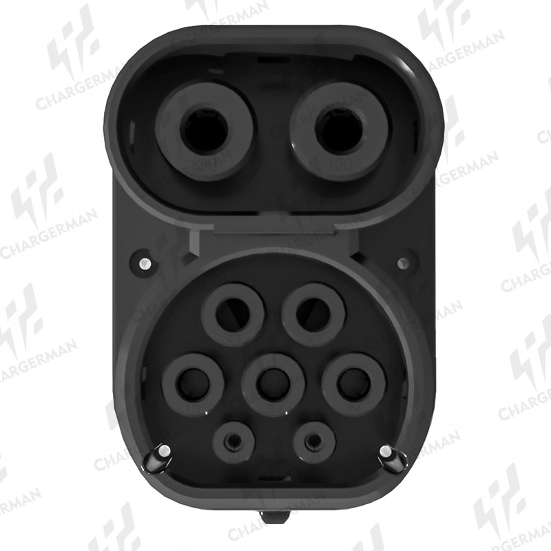 NACS(Tesla) To CCS2 Adapter Compatible with all European electric vehicles—Black