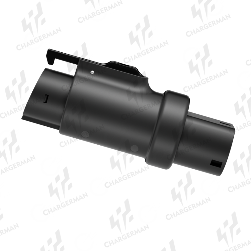 Chargerman 32a EV Charger Converter Type2 To J1772 or Type2 To Type1,Electric Cars Charging Adapter(Color : Black)