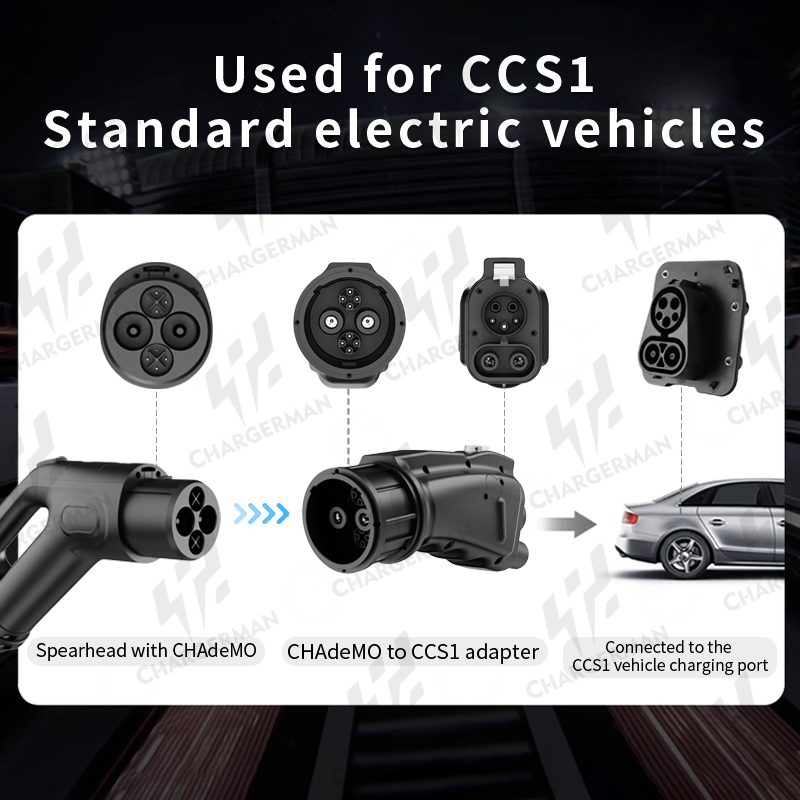 Chargerman CHAdeMO TO CCS1 Adapter|DC 300A 1000V