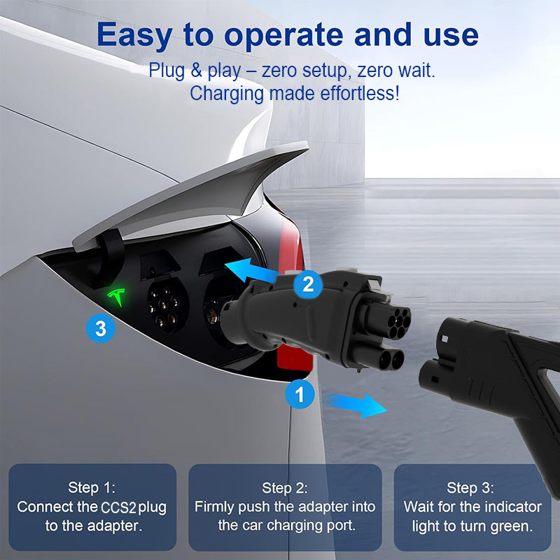 Chargerman CCS2 to GB/T DC Fast Charging Adapter | EV Converter for Chinese Electric Vehicles
