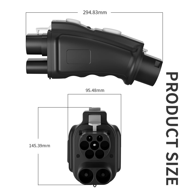 Chargerman CCS2 to GB/T DC Fast Charging Adapter | EV Converter for Chinese Electric Vehicles