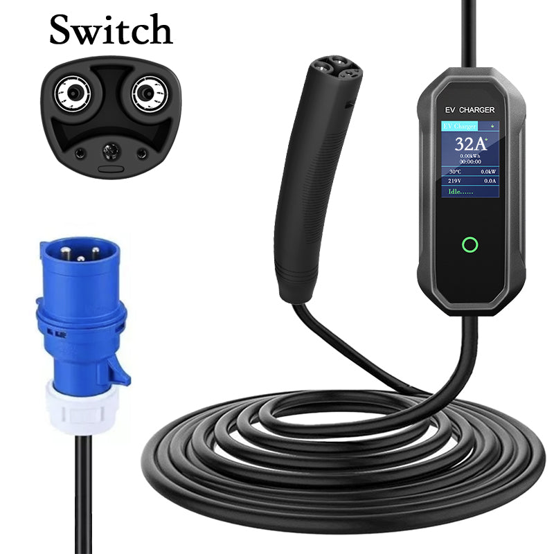 Chargerman PowerGo Portable EV Charger | 3.5kW - 22kW