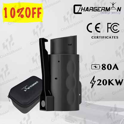 NACS(Tesla) To J1772 - Up To 80A - 20kW - Double anti-lock design-Compatible with Tesla High Powered Connectors