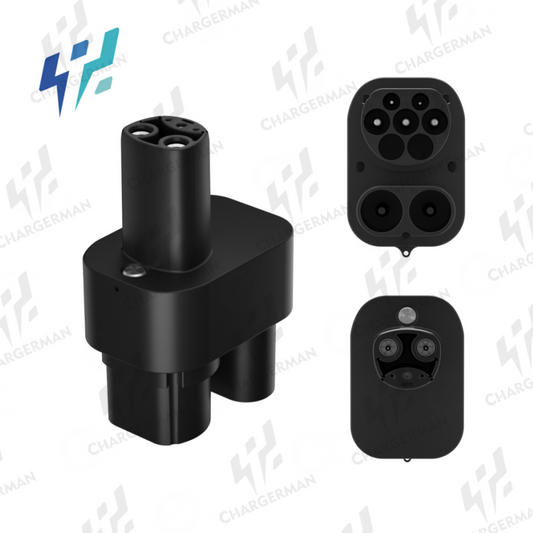 Chargerman DC+AC CCS Combo 2 to Tesla Adapter With locking buckle For US tesla Model S, 3, X & Y