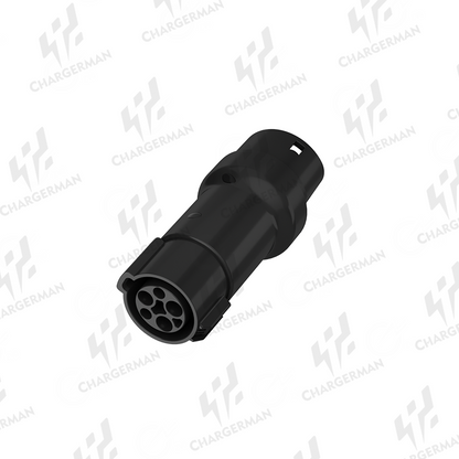 Chargerman Type 1/J1772 to Type 2 EV Adapter - Conveniently Charge European Standard Cars with American Standard Charging Stations