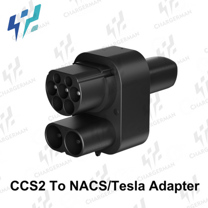 Chargerman DC+AC CCS Combo 2 to Tesla Adapter With locking buckle For US tesla Model S, 3, X & Y