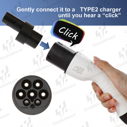 Chargerman Type2 to Tesla/NACS DC Supercharger Adapter - Model S 3 X Y - 150kW