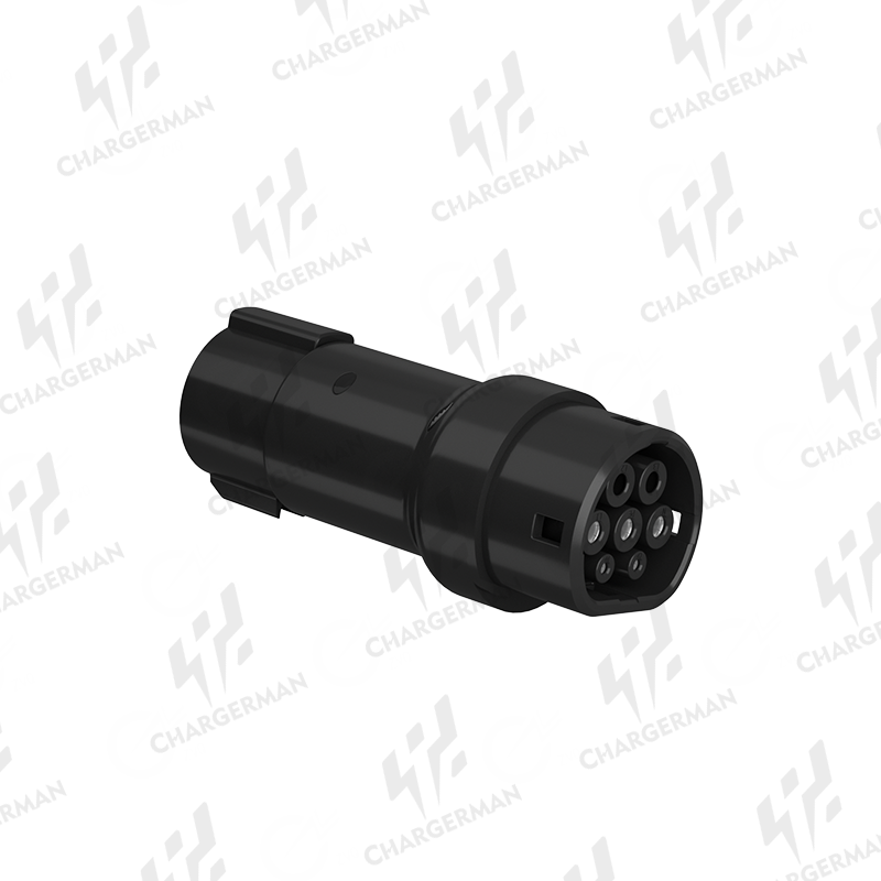 Chargerman Type 1/J1772 to Type 2 EV Adapter - Conveniently Charge European Standard Cars with American Standard Charging Stations