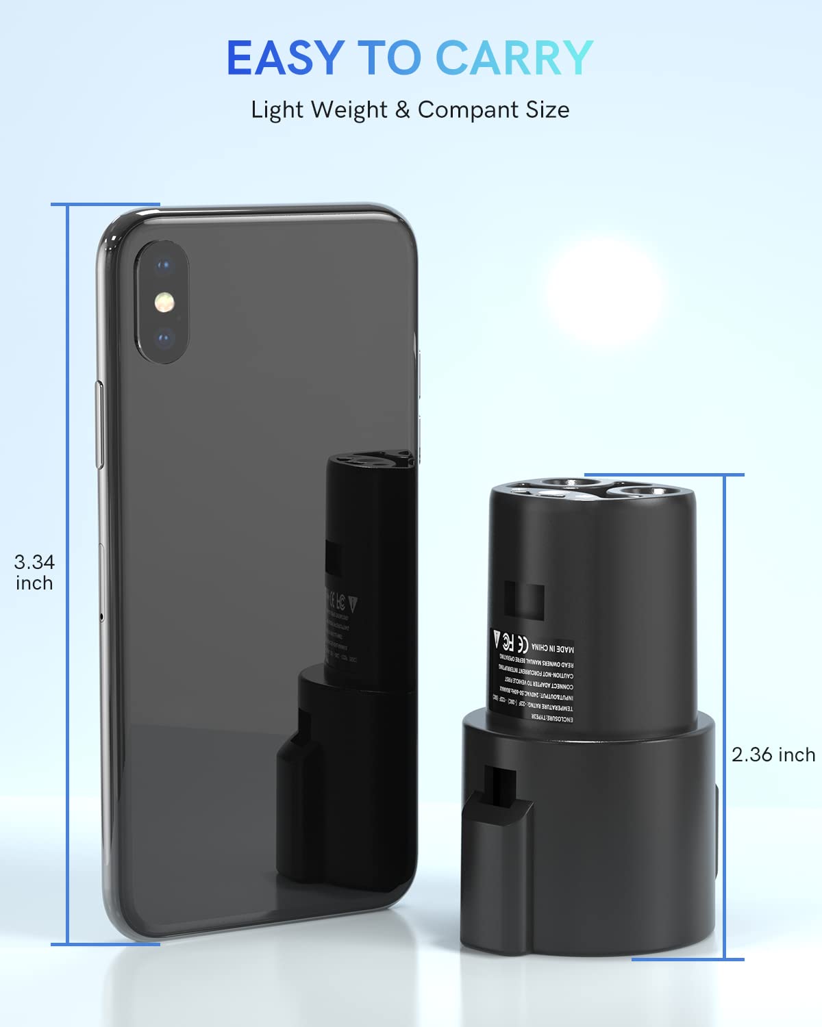 Chargerman J1772 to NACS Charging Adapter - 60A/250V AC