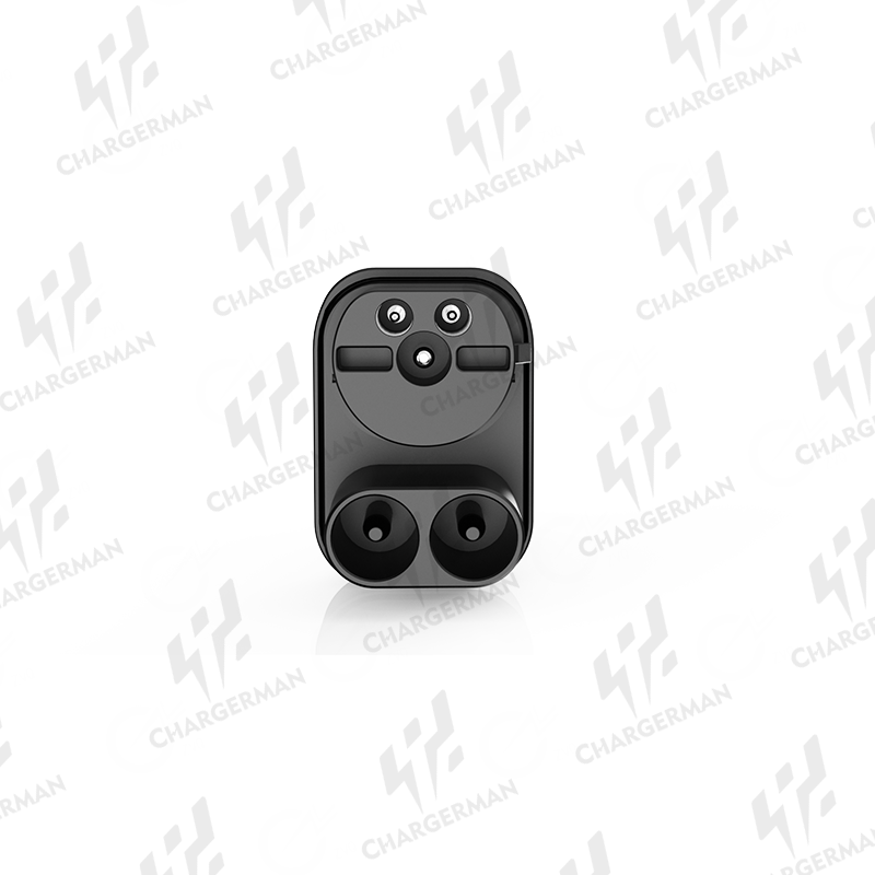 Chargerman CCS2 to Type2 Adapter - Quick Charging, Waterproof, and Compatible with European Tesla Model S and Model X —— Black