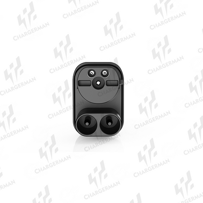 Chargerman CCS2 to Type2 Adapter - Quick Charging, Waterproof, and Compatible with European Tesla Model S and Model X —— Black