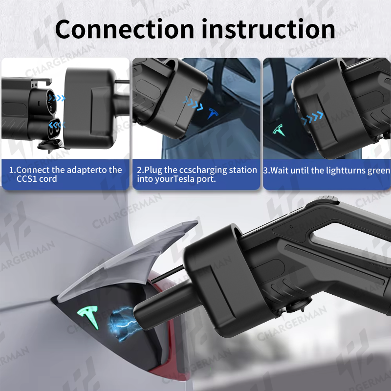 CCS1 to Tesla Adapter Extension Suitable for all Tesla models including Cybertruck