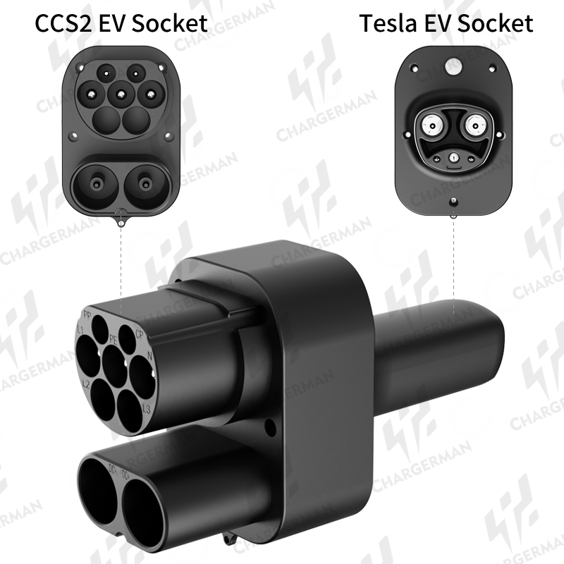 CCS2 To Tesla EV Adaptor Suitable for all Tesla models including Cybertruck