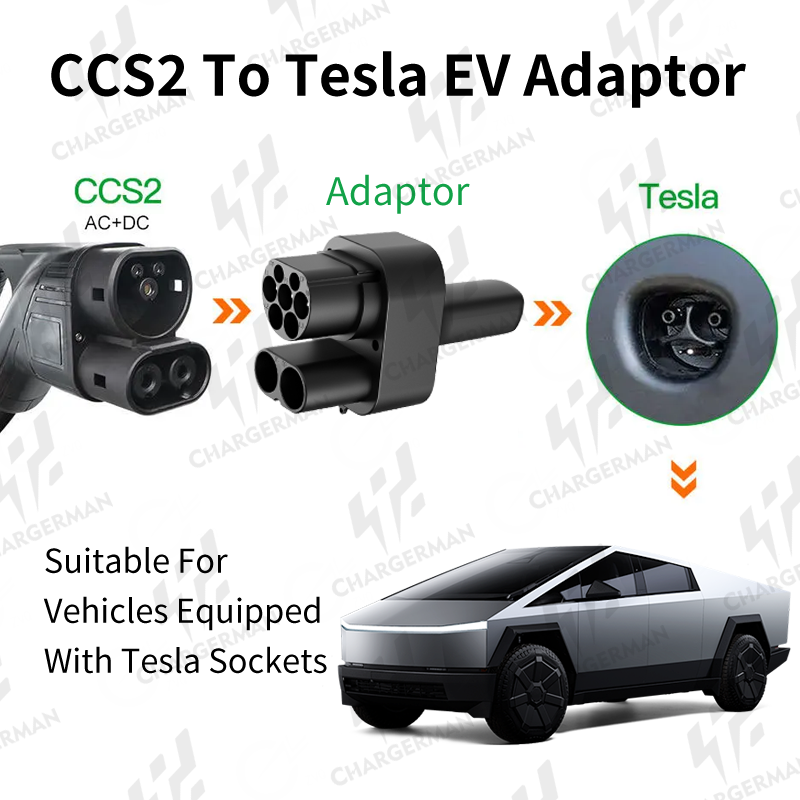 CCS2 To Tesla EV Adaptor Suitable for all Tesla models including Cybertruck