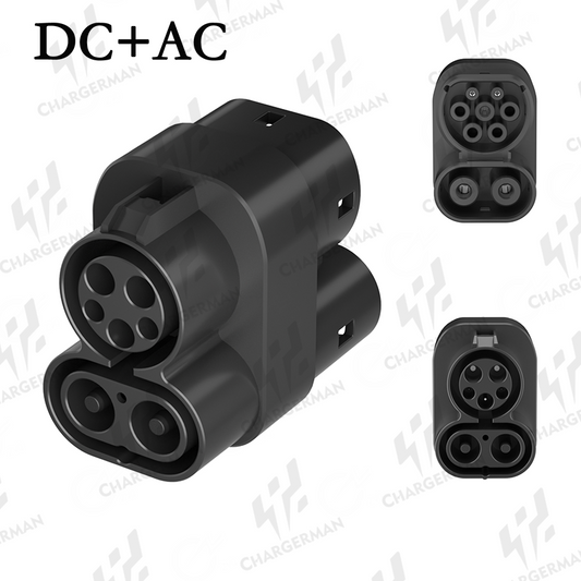 Chargerman CCS1-CCS2 Adapter|DC|DCAC|Black