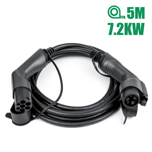Convenient and Reliable Type2 to Type1 Charger Cable for EV Owners —— 5m/10m, 16A/32A