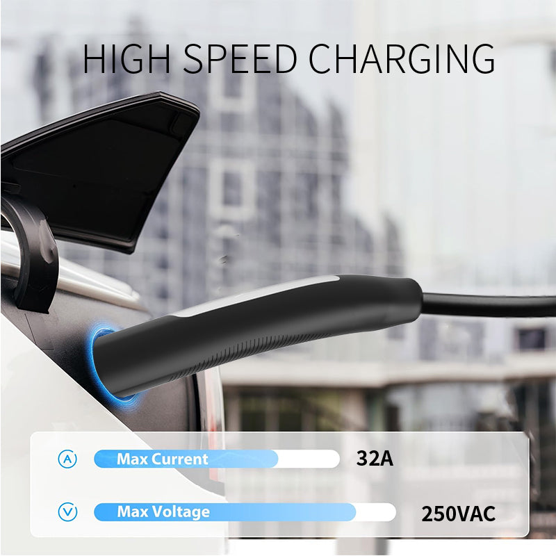 Convenient and Reliable Type2 to Tesla Charger Cable 5m/10m for Tesla Model 3/S/X/Y Owners