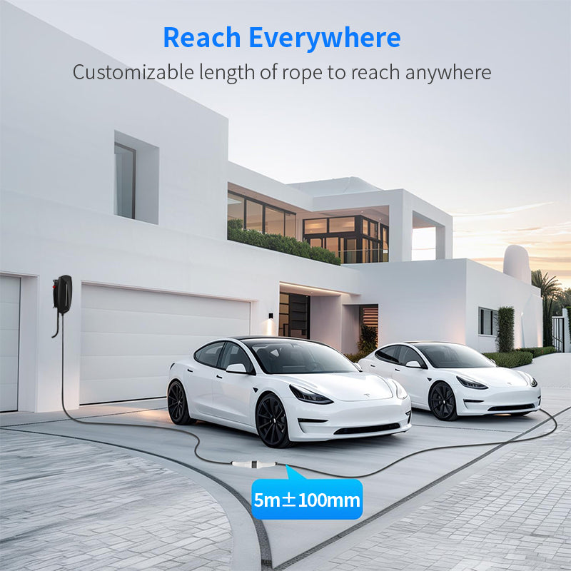 Convenient and Reliable Type2 to Tesla Charger Cable 5m/10m for Tesla Model 3/S/X/Y Owners